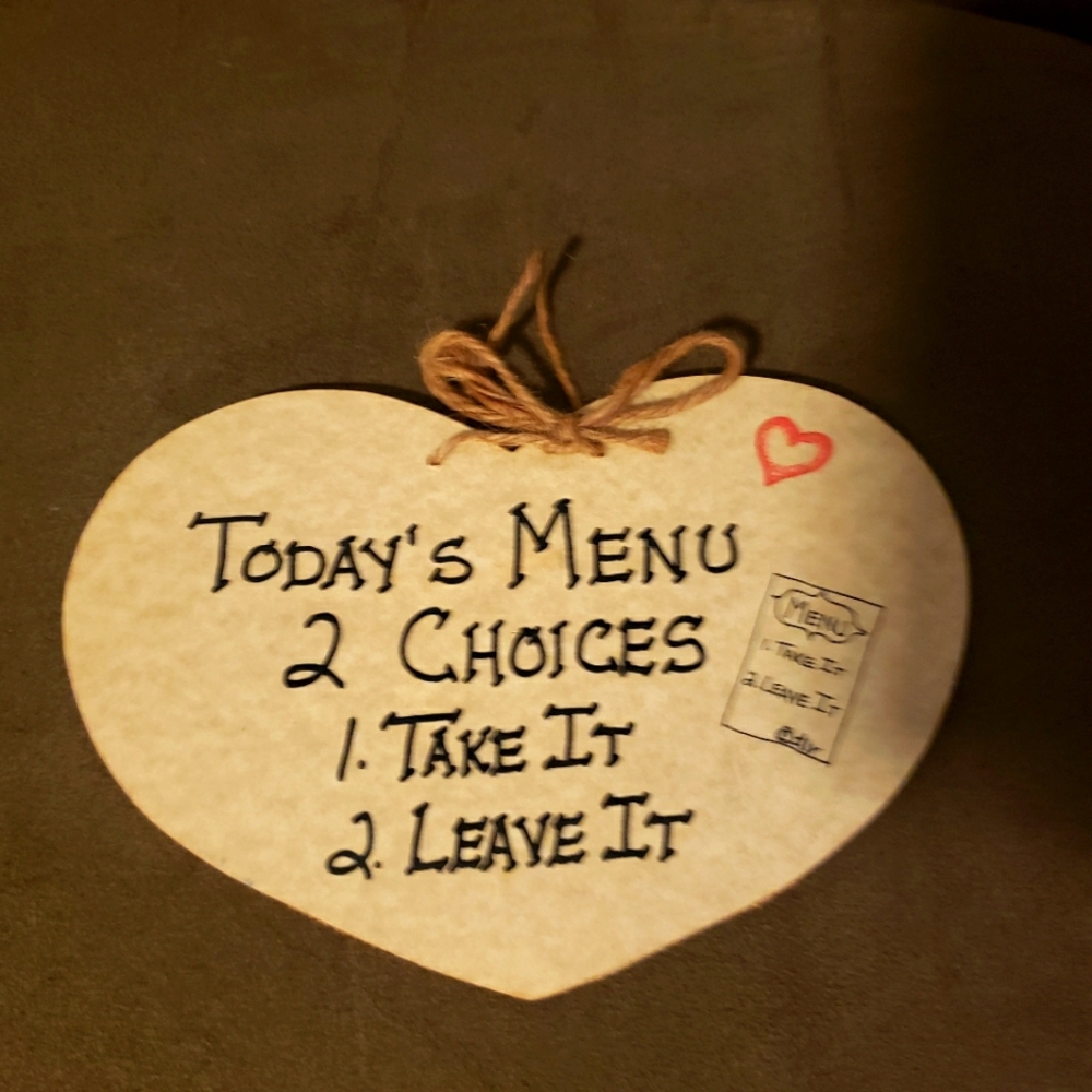 Decorative Menu Sign